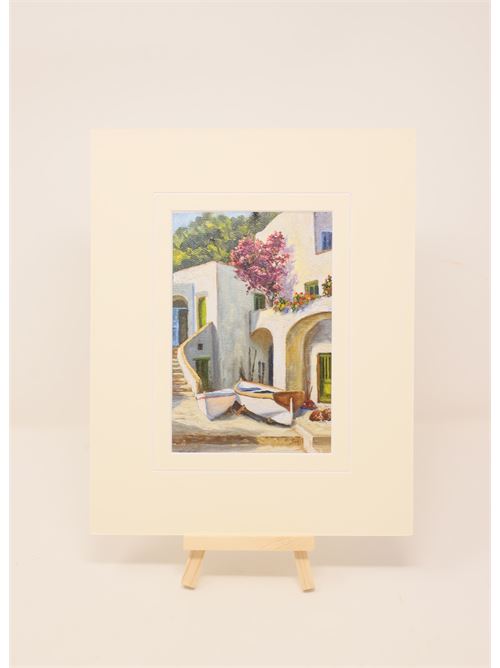 stampa su tela di dipinto Marina Piccola Capri Alessandro Catuogno | STAMPABARCHEMONAZZEROBARCHEMONAZZ